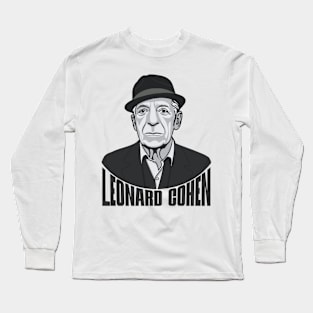 Leonard Norman Cohen Fan Art Long Sleeve T-Shirt